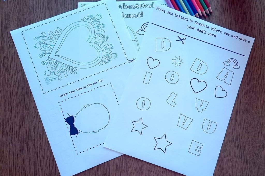 Amazing 'I Love You Dad' Card - Free Printable 7 maka a card for dad for free