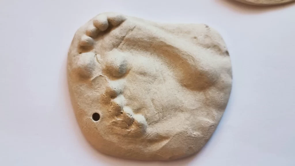 3d casting baby feet