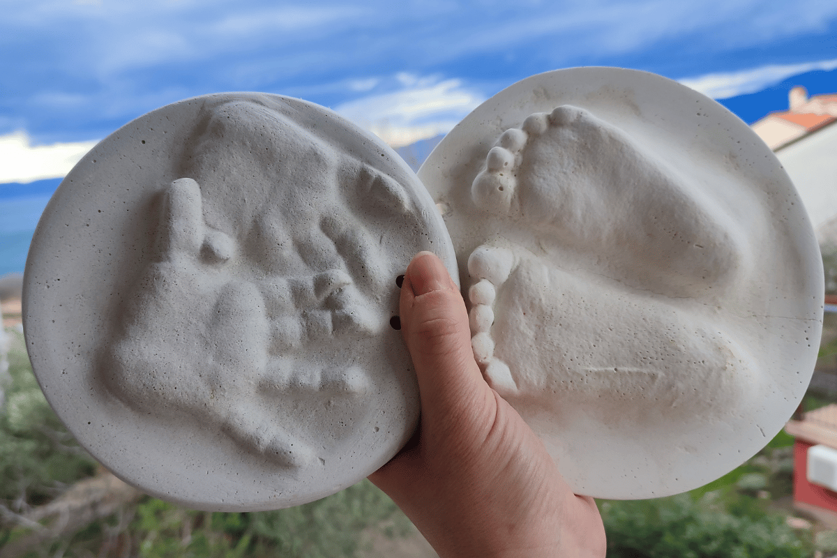 Baby Products Online - DIY Baby Gypsum Mold Handprint Foot Print