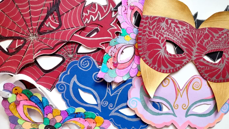 Easy DIY Costume Ideas for Kids Party - Paper Masks 4 costume ideas for kids