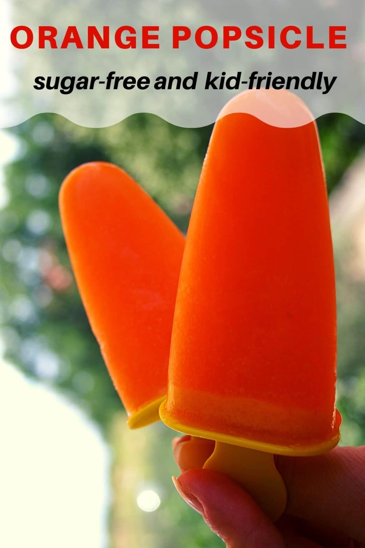 No Sugar Orange Popsicle Ice Cream Recipe
