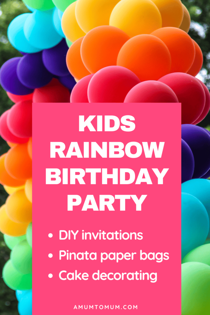 ideas for a rainbow themed birthday party 
