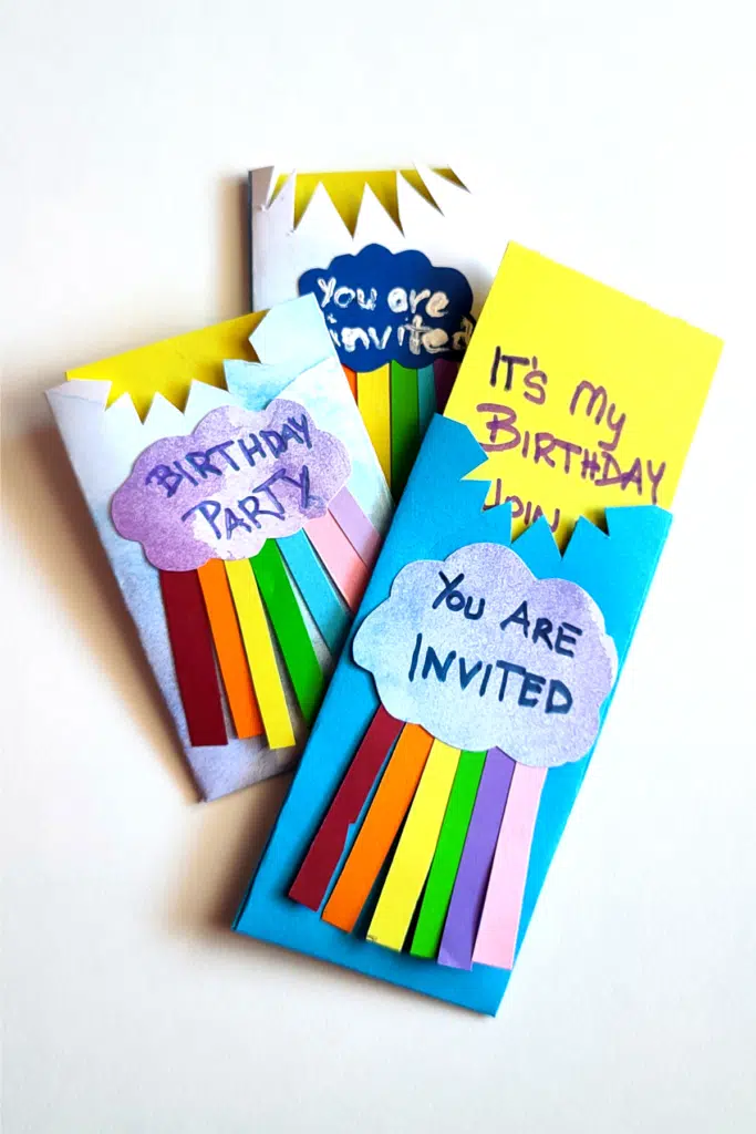 Rainbow Themed Birthday Party: Ideas For a Vibrant & Colorful Celebration 8 Designs for birthday invitations