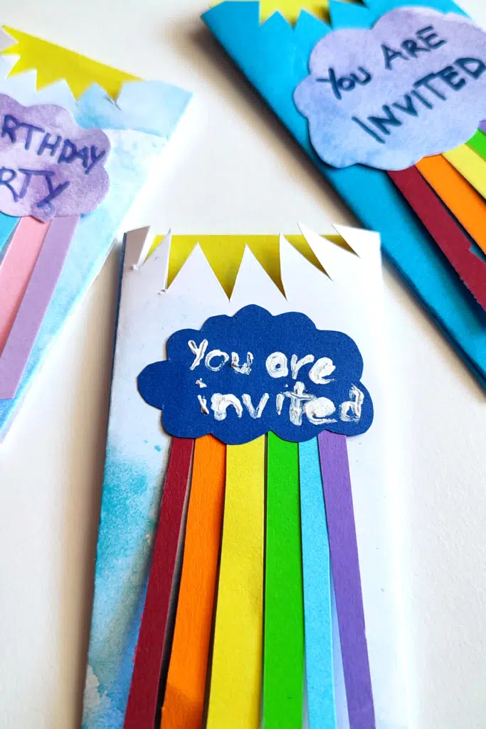Rainbow Themed Birthday Party: Ideas For a Vibrant & Colorful Celebration 7 rainbow birthday invitations for cheap