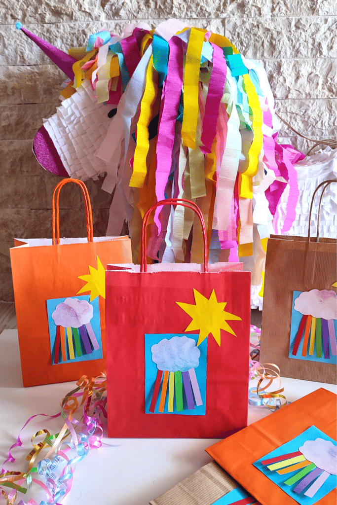 diy pinata paper bag for candies