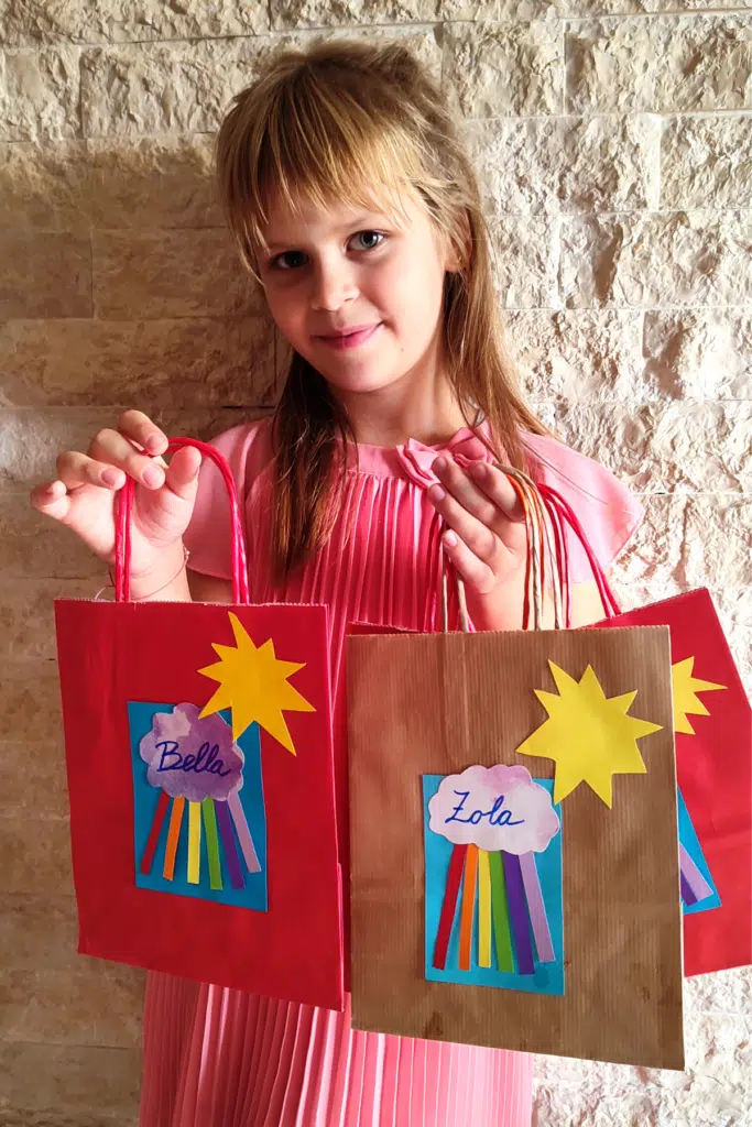 Rainbow Themed Birthday Party: Ideas For a Vibrant & Colorful Celebration 10 diy paper gift bag kids can make