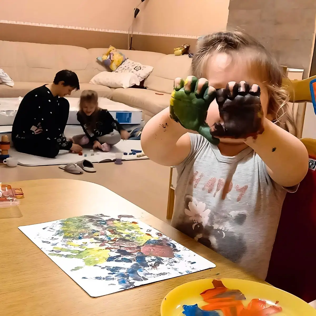 finger painting set gift for one year old