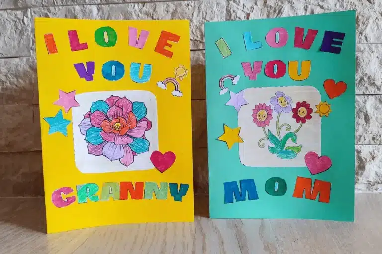 mother's day card kindergarten