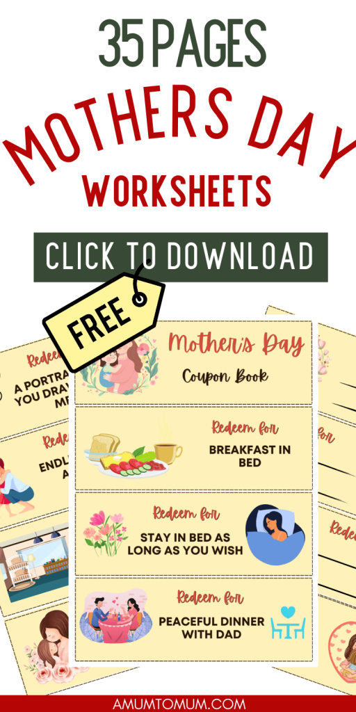 free mothers day printables for preschoolers