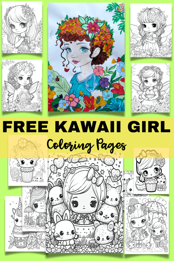 50 Adorable Kawaii Coloring Pages for Kids (2023 Free Printables)