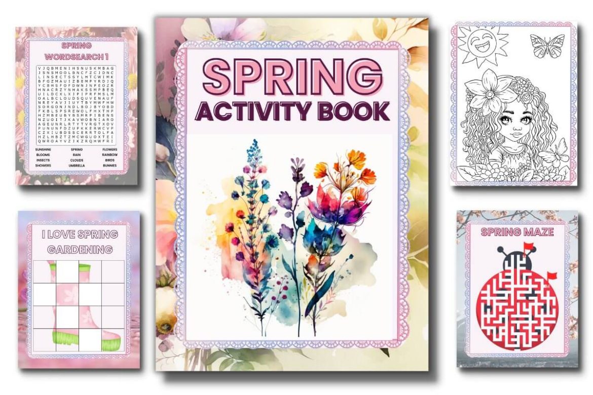 spring printable booklet for kids (1) kindergarten activity booklet