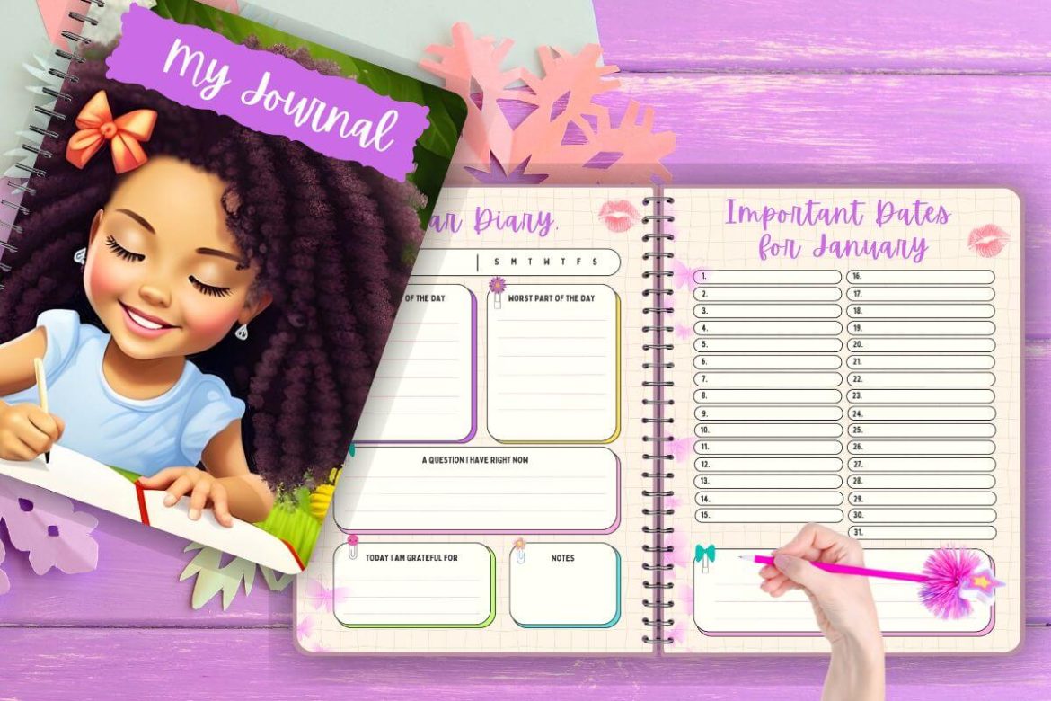 Printable Journal for Girls - Use it Over and Over