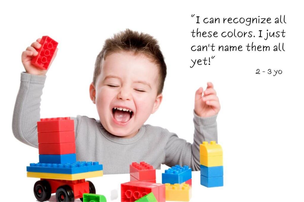 WNEN DO TODDLERS LEARN COLORS