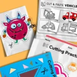 FREE Scissor Skills Printable Worksheets for Preschoolers - 3 Books Included 6 Pinterest Hidden Image