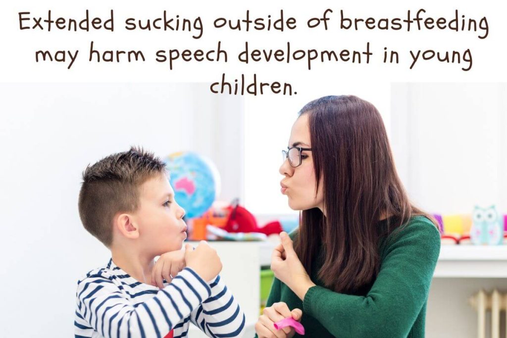 prolonged bottle use and speech