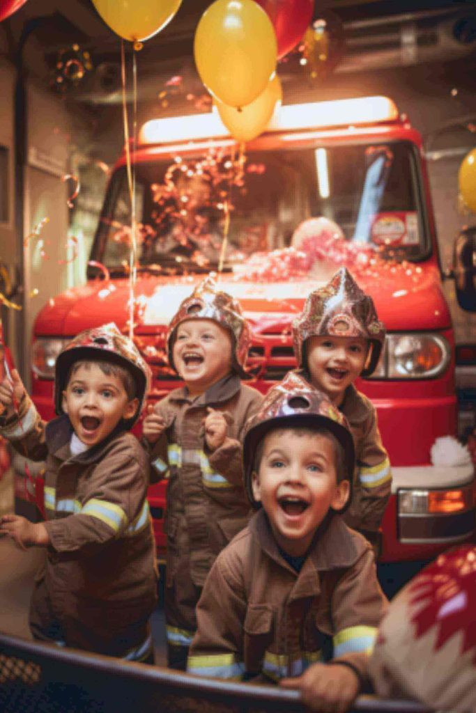 ideas for a birthday party for boys who love firefighters