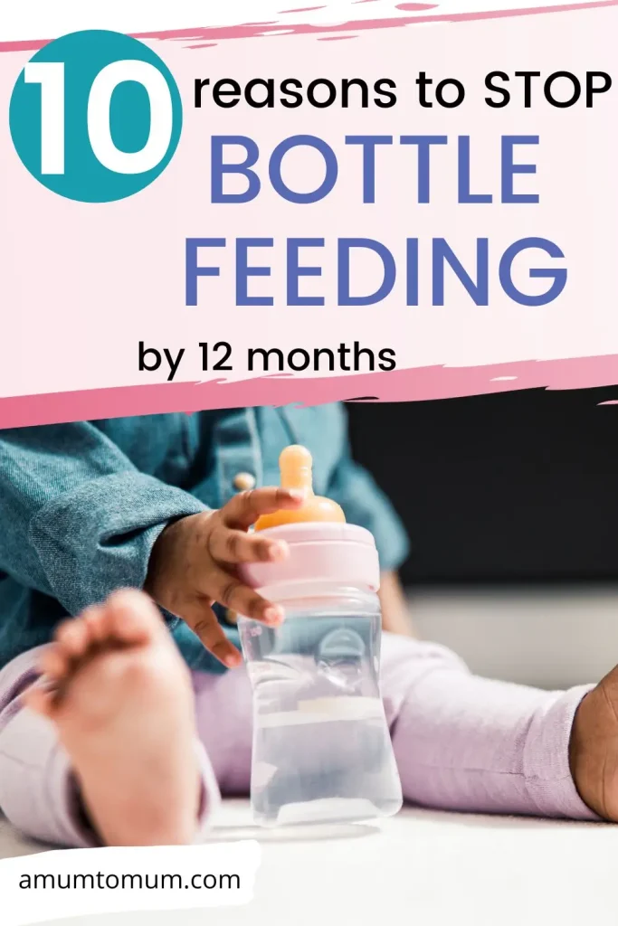 effects of bottle feeding too long pin for pinterest image