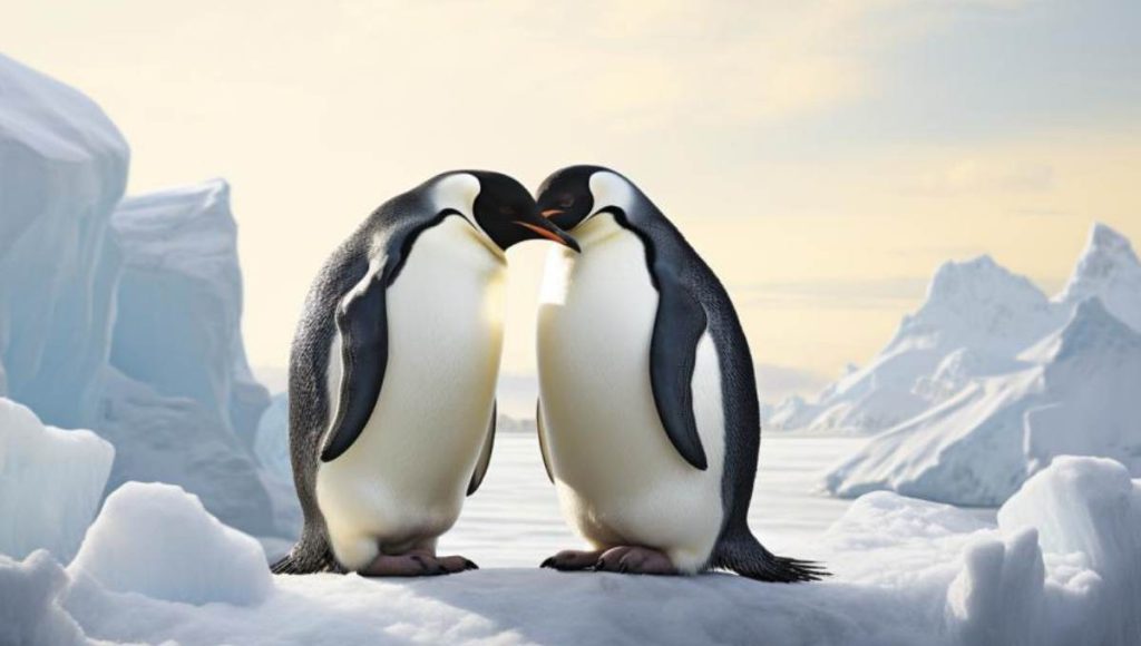 a vector image of penguins with valuable informations article for kids to learn with images