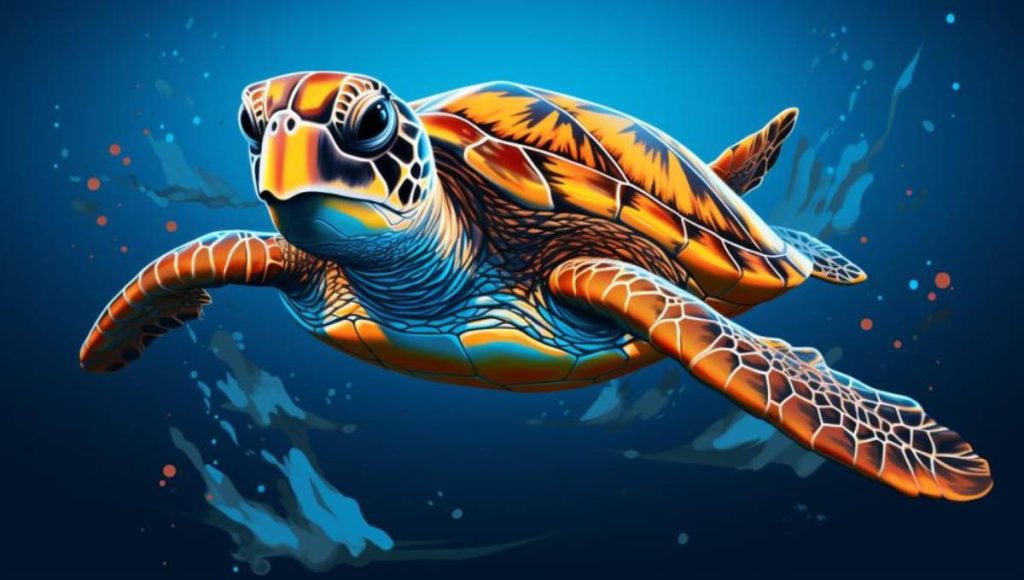 an illustration of sea turtle and some interesting facts about them
