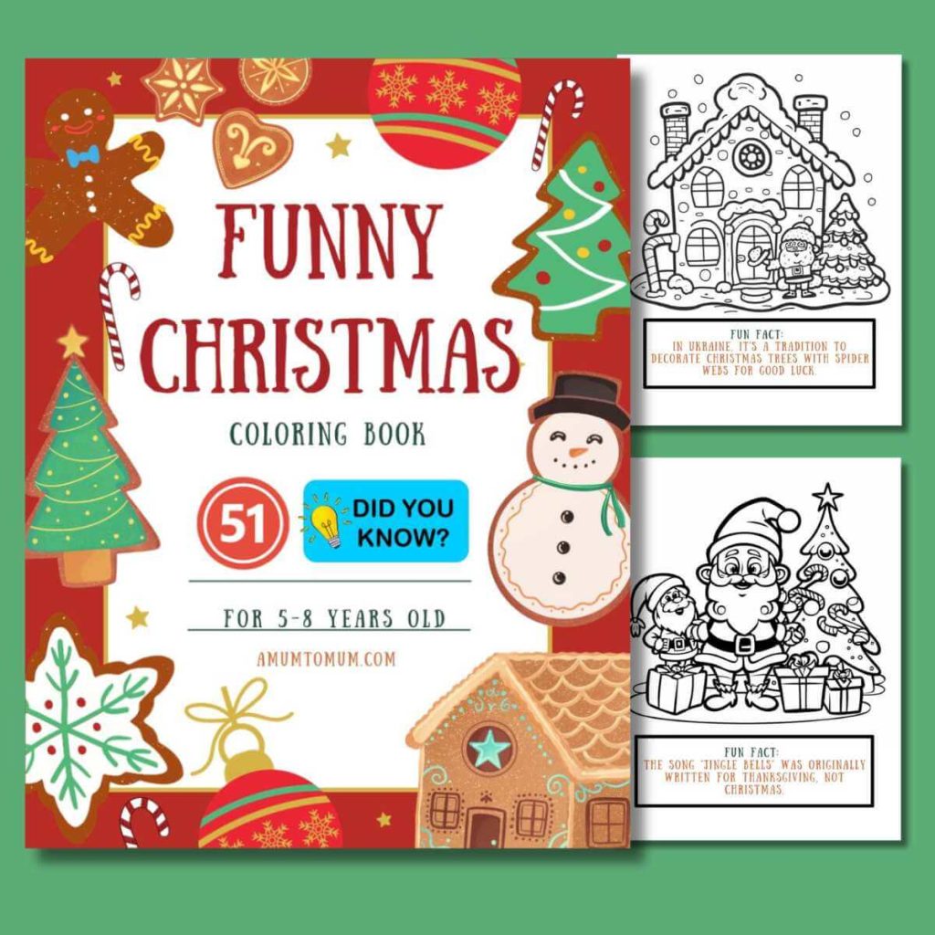 51 Fun Fact Christmas Coloring Pages 6 Fun Fact Christmas Coloring Book