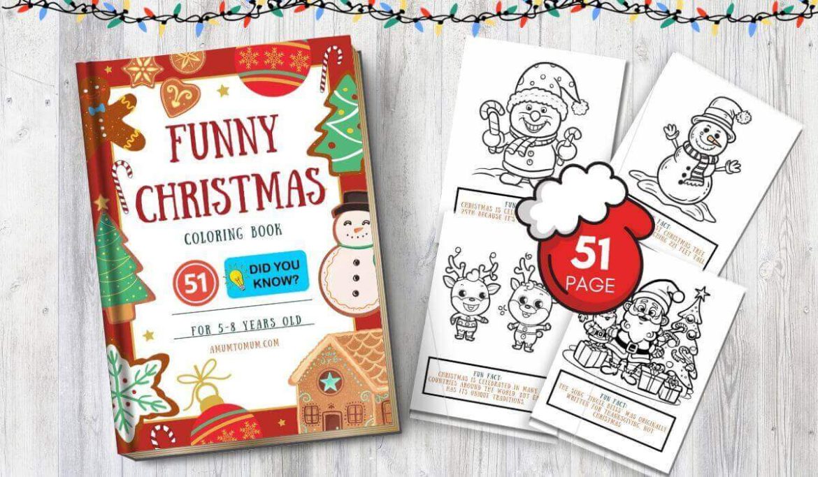 fun fact coloring book FOR 5 year olds fun fact coloring book for Christmas for 6-7 year olds