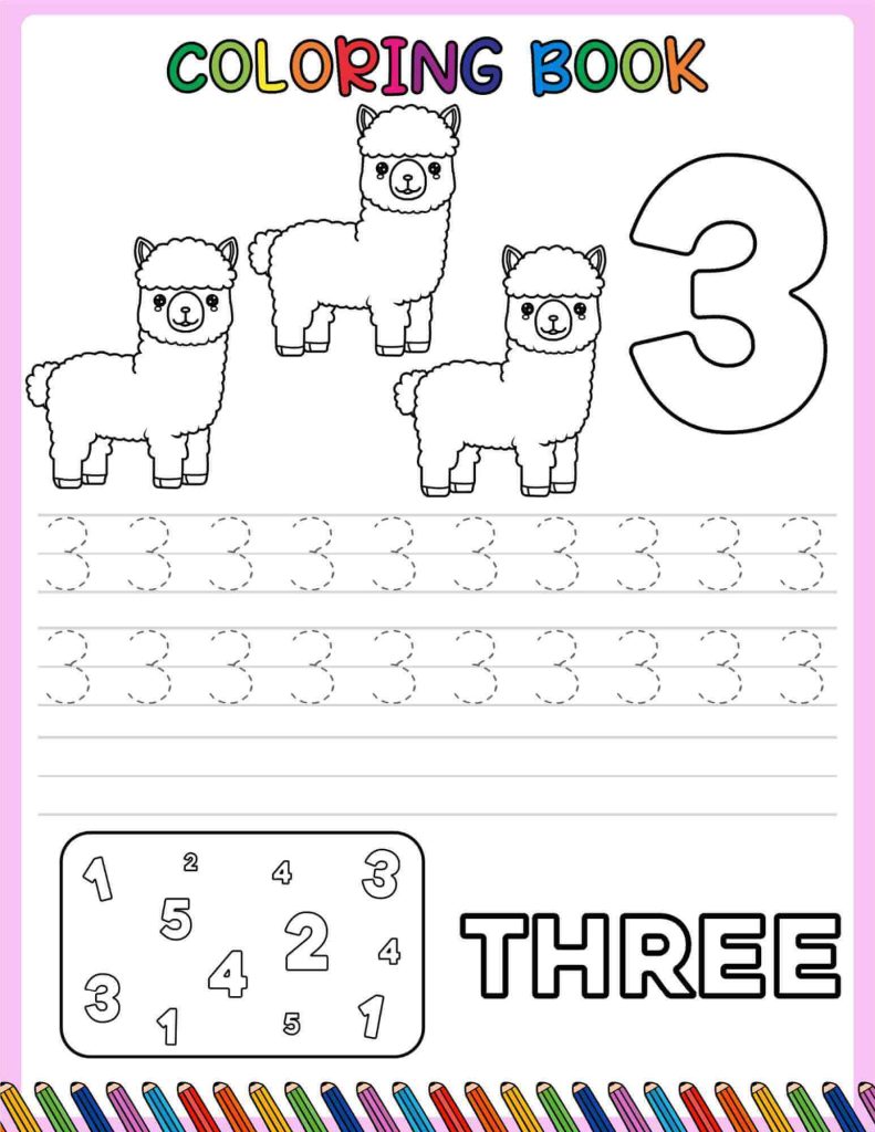 number tracing worksheets