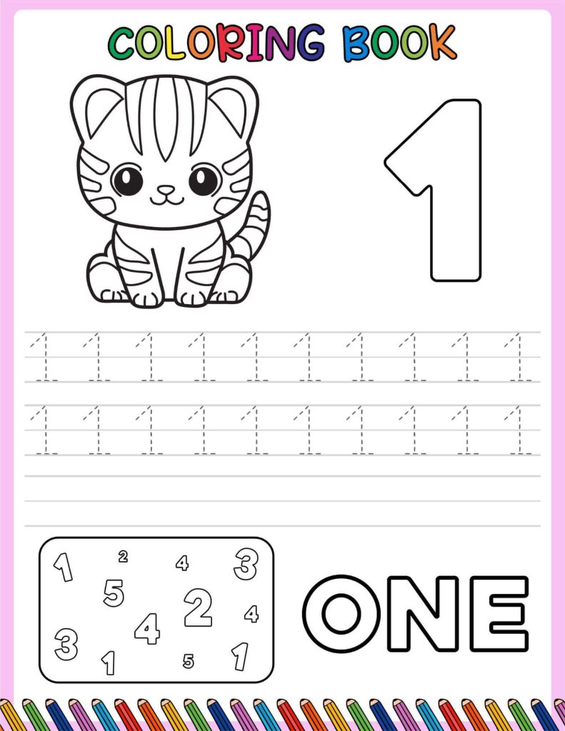 Free Adorable Tracing Numbers 1-10 Worksheets for Youngsters 6 1 to 10 dotted numbers