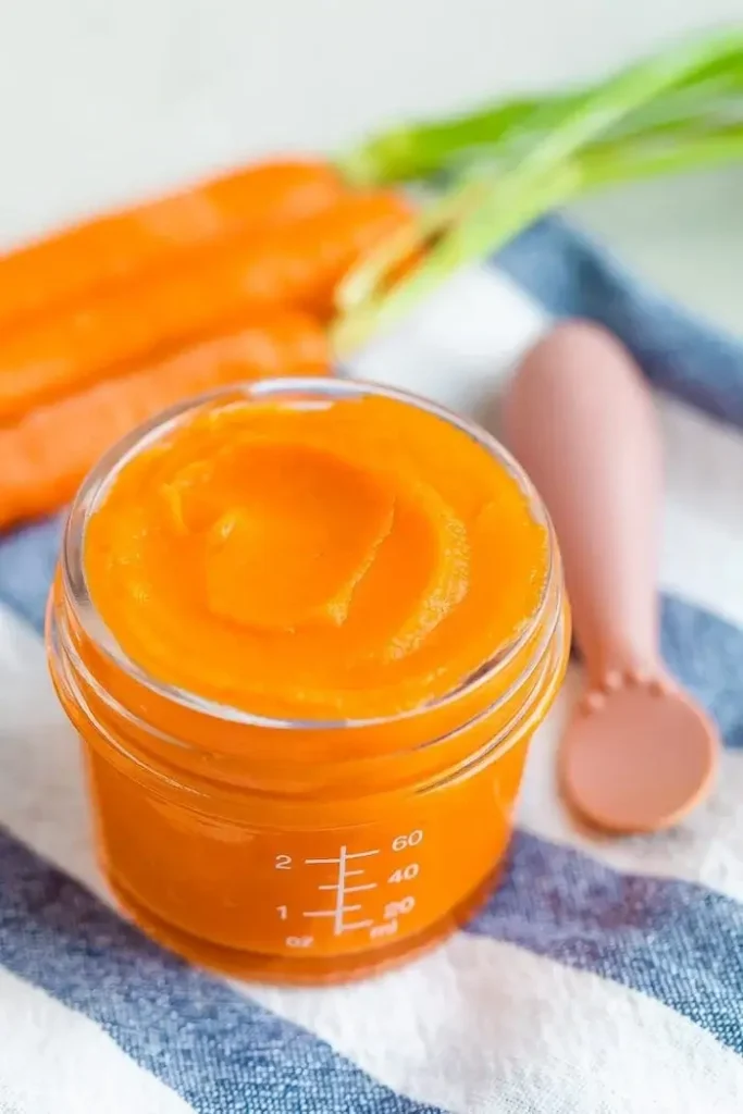 carrot puree baby food for stage 1