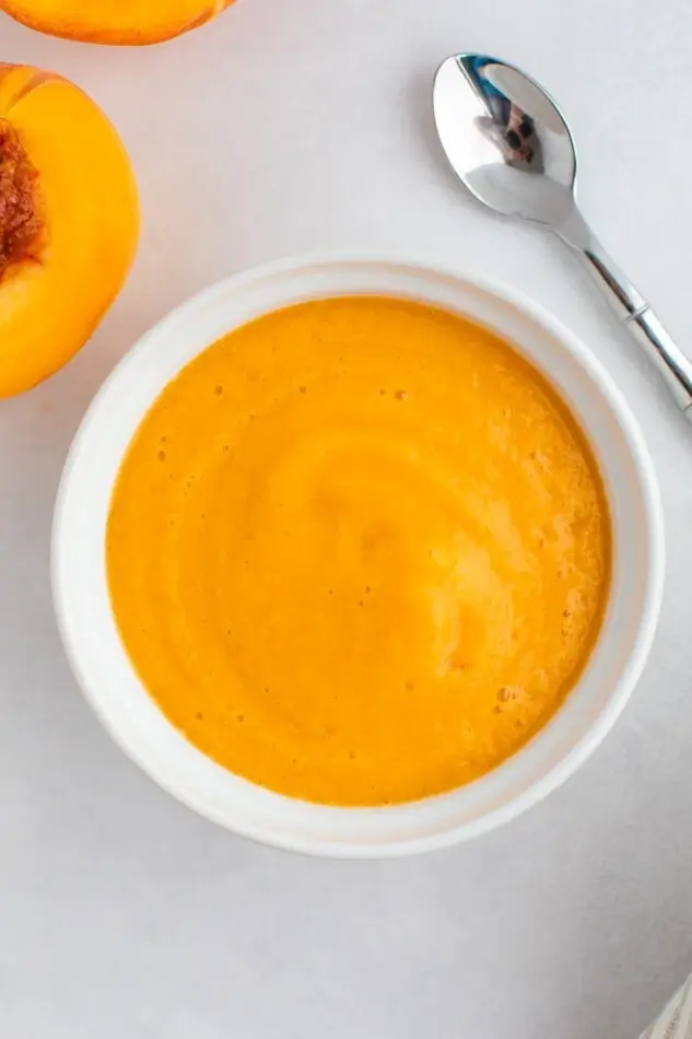 baby puree combinations with peach