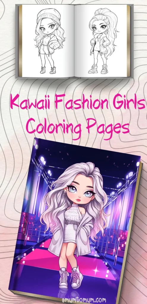 Fashion coloring pages for kids