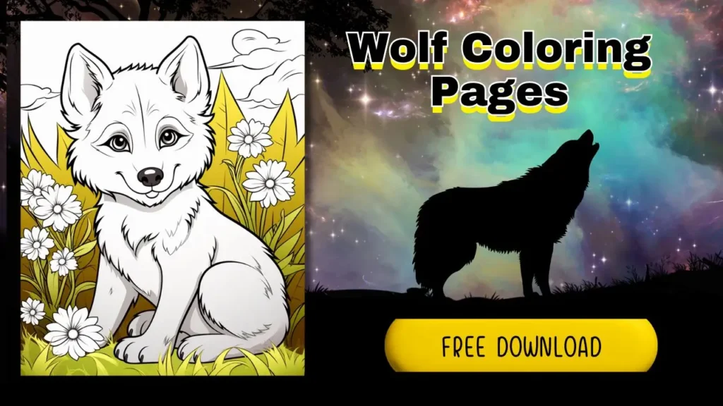wolves coloring pages