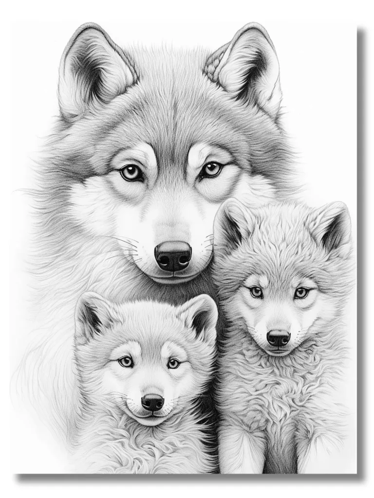 free wolf coloring pages