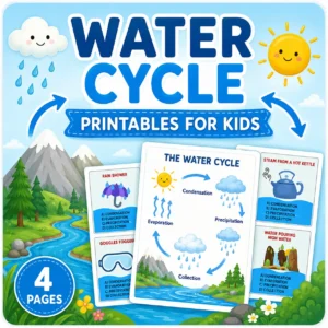 Water Cycle Printables for Kids