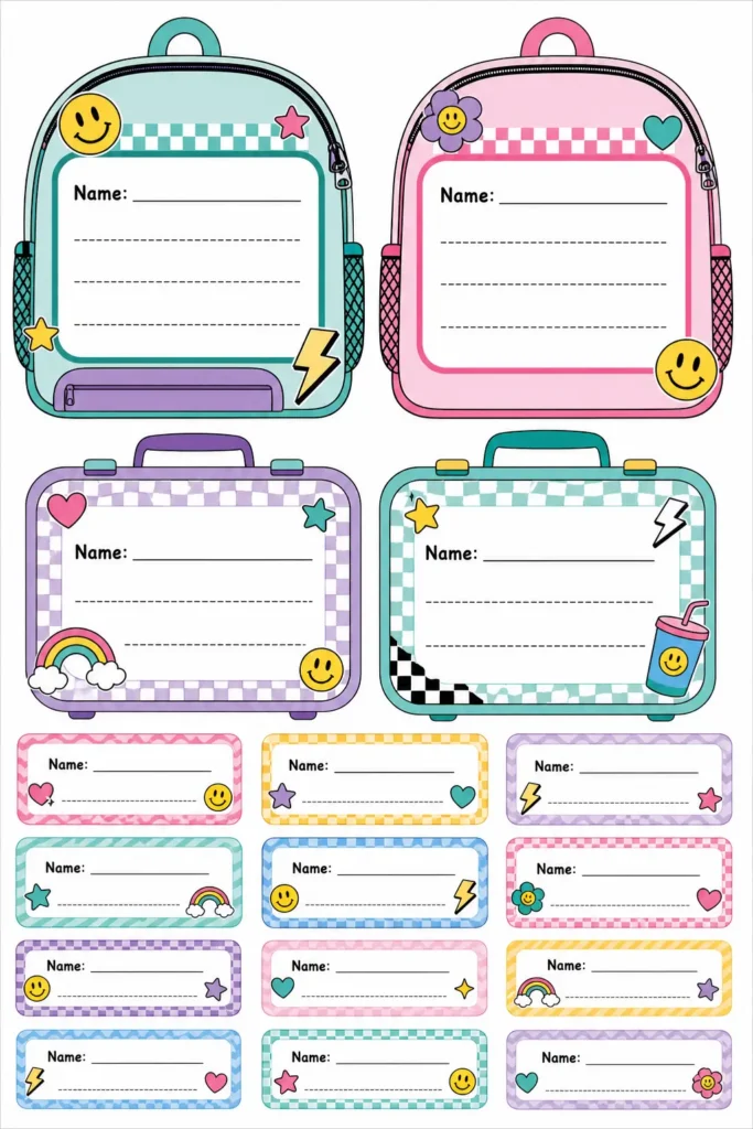 02 backpack lunchbox supply labels