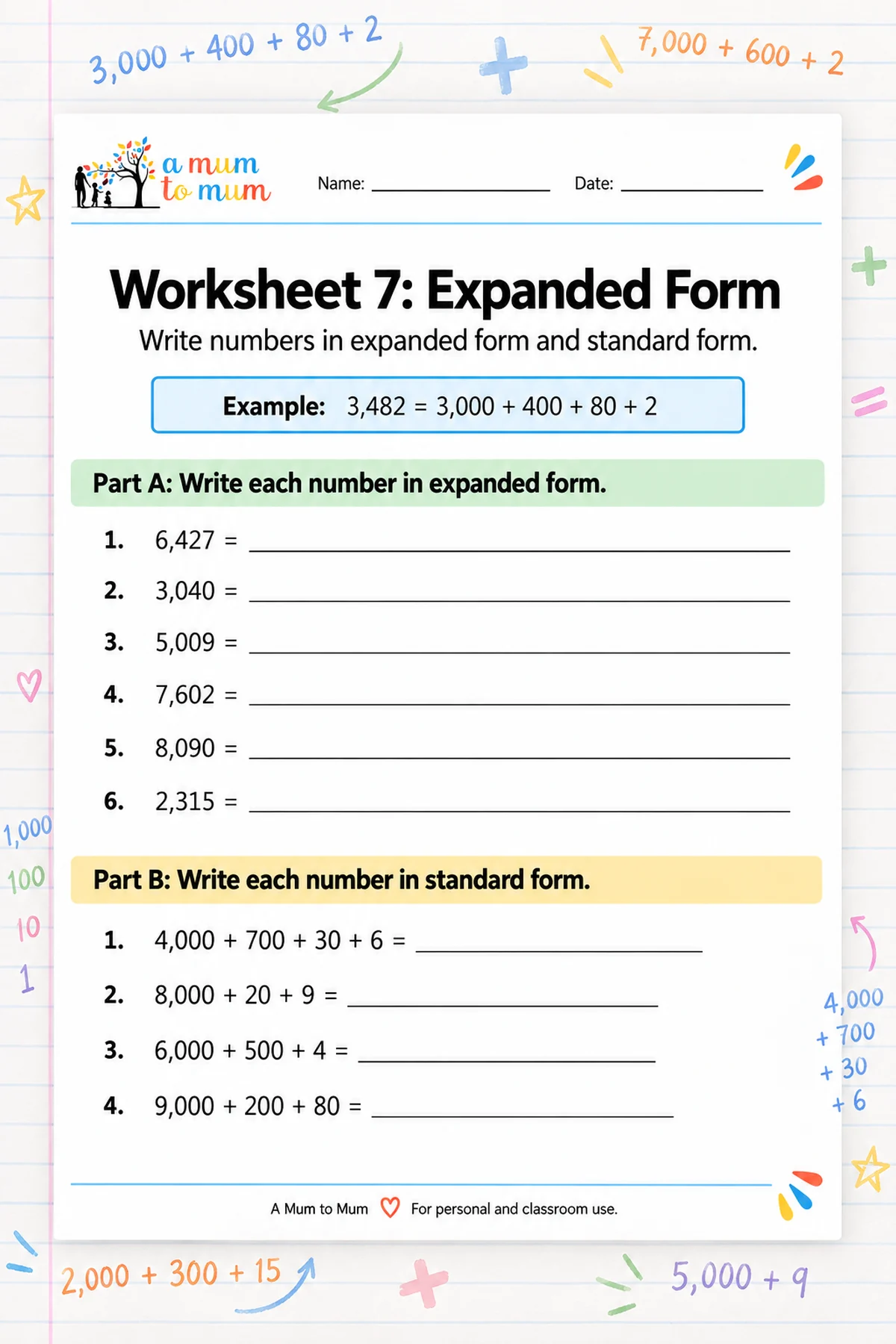 Free 3rd Grade Place Value Worksheets – 17 Printable Pages 3 Third grade expanded form practice worksheet preview.
